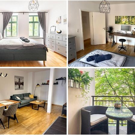 Super Zentrale, Gemutliche Wohnung Mit Balkon Leipzig Exterior foto