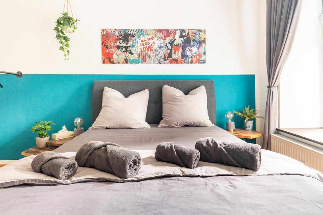 Super Zentrale, Gemutliche Wohnung Mit Balkon Leipzig Exterior foto